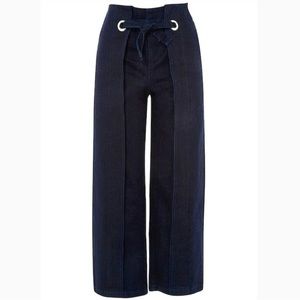 Topshop Moto Wide leg crop jeans Sz 26